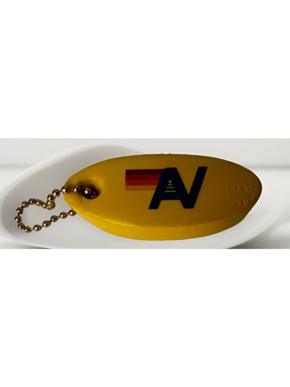 Rare Aviator Nation Foam Floating Key Chain Yellow / Red